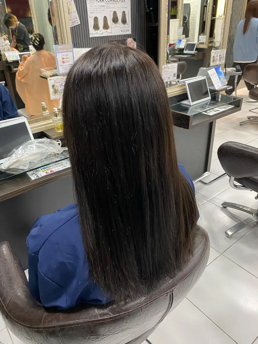ロング カラー グレージュ達人/赤み 消し/ブリーチ/岩崎のヘアスタイル