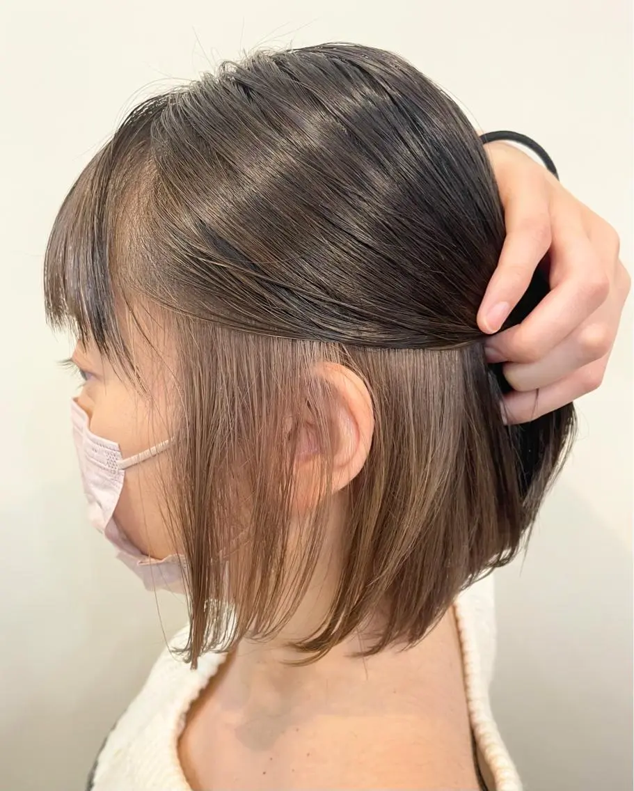 ショート カラー グレージュ インナーカラー FLAGS YAMATOのヘアスタイル