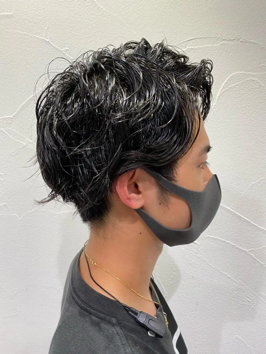 ショート パーマ メンズ メンズ特化型美容師 栗山勇人のヘアスタイル