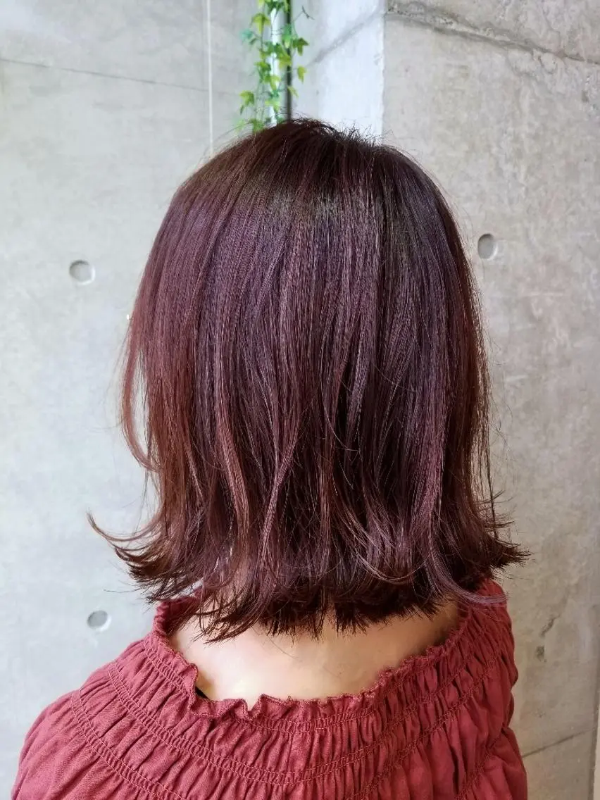ミディアム カット ヘアカラー トリートメント フリーランス 和田のヘアスタイル