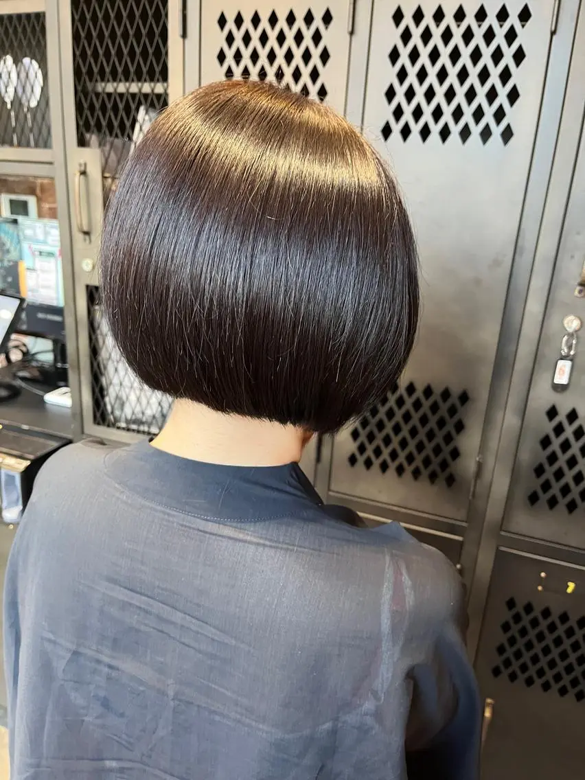 ショート カラー パーマ ヘアアレンジ メンズ キッズ ネイル マツエク・マツパ メンズパーマ ブラウンカラー ケアカラー 透明感カラー ピンクカラー 久木原 ゆりのヘアスタイル