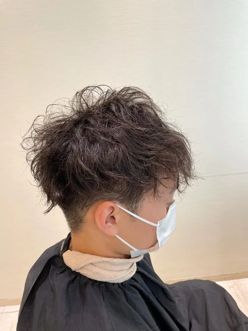 パーマ メンズ メンズパーマ スパイラルパーマ 淡路上新庄/髪質改善 .艶カラー/野口春貴のヘアスタイル
