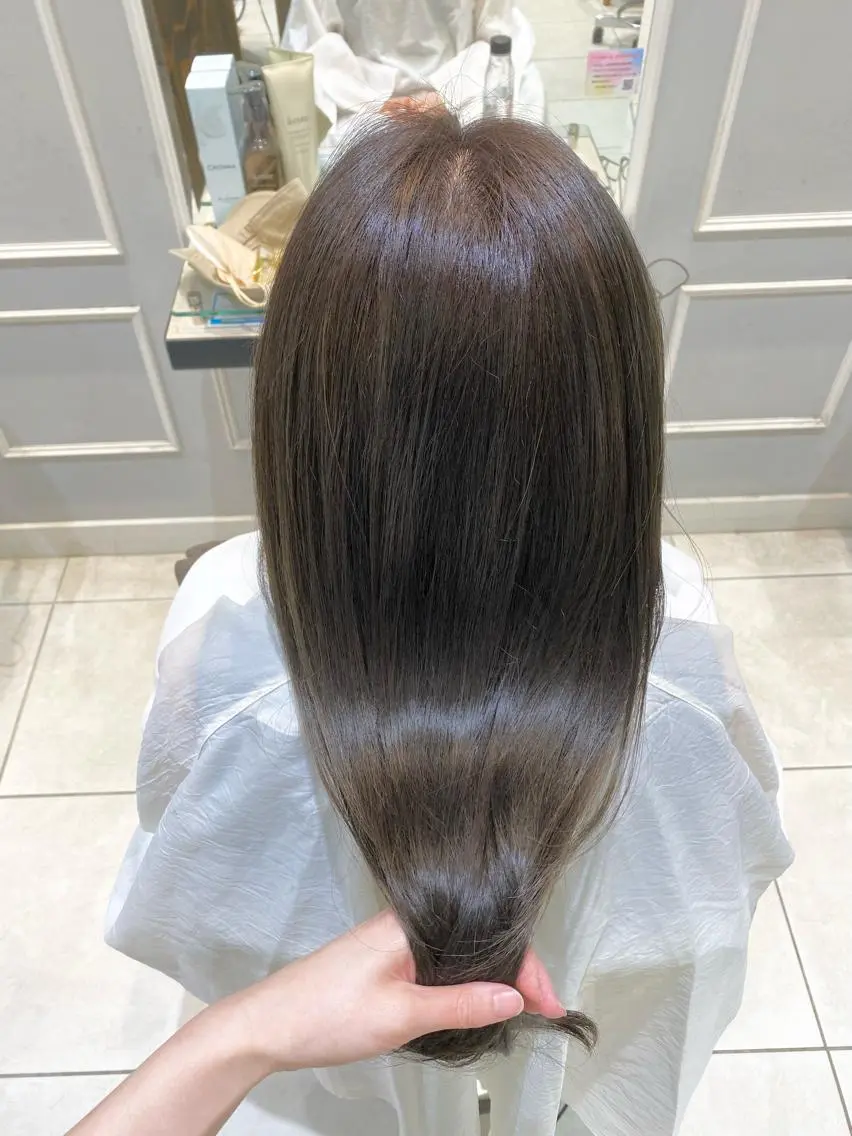 カラー ヘアカラー トリートメント 似合わせ艶髪カラー ❤️ハダユミのヘアスタイル