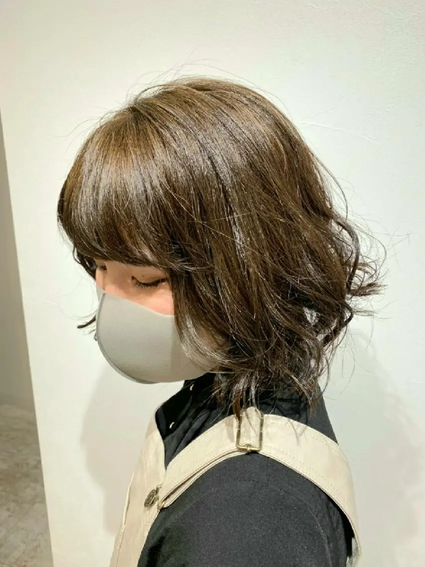 ミディアム カラー ヘアアレンジ ボブ 北九州美容室 🕊️わかな✂︎のヘアスタイル