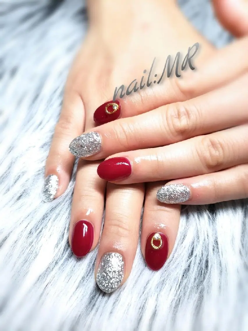 ネイル ワンカラーネイル 赤色 Nail salon Coco【溝の口駅】のネイルデザイン