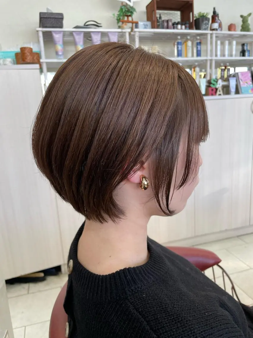 ショート カラー ショートボブ ボブ ショートヘア L.E.M泉中央店長 小野寺優斗のヘアスタイル