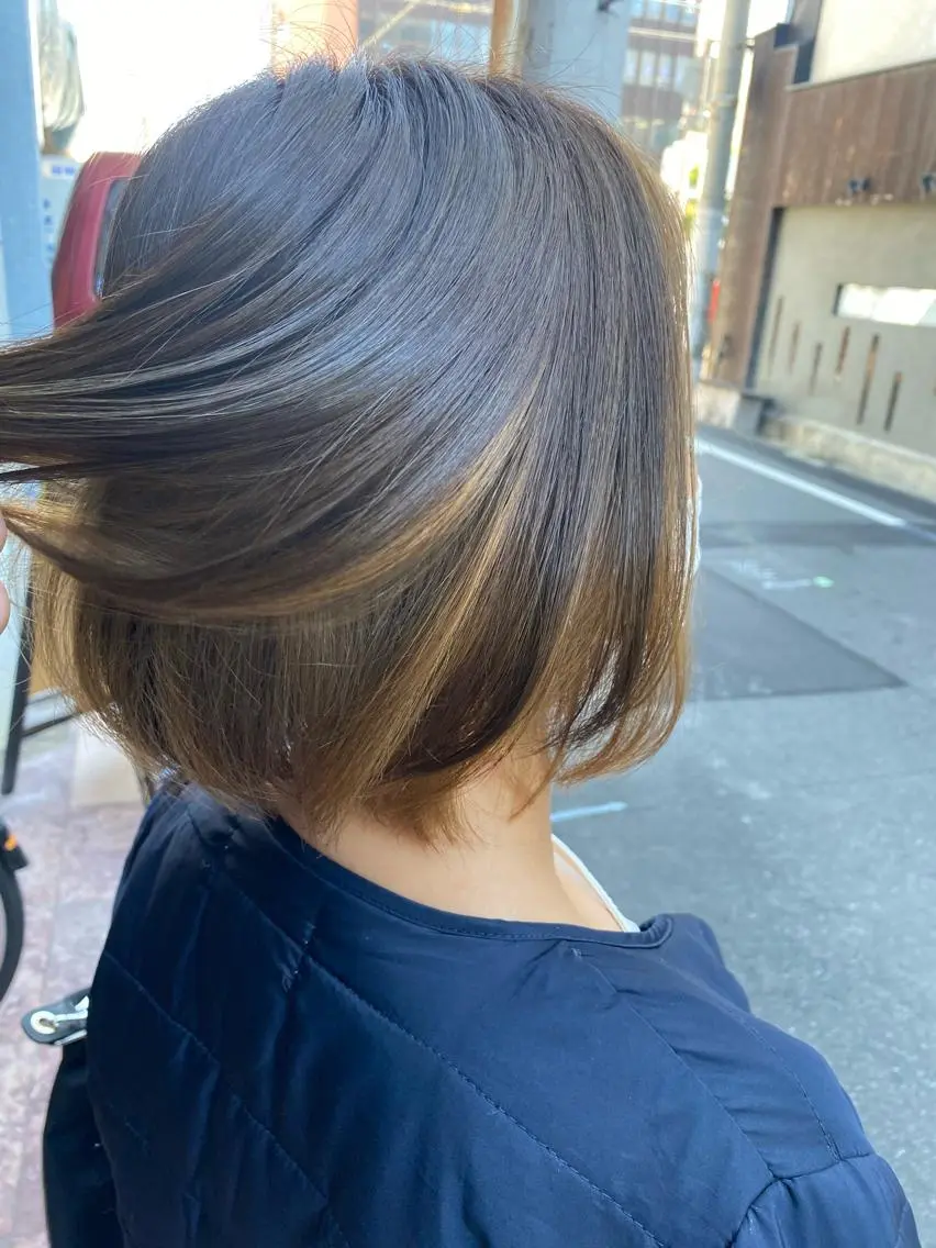 ショート ヘアカラー 西田辺/ タカスナオヤのヘアスタイル