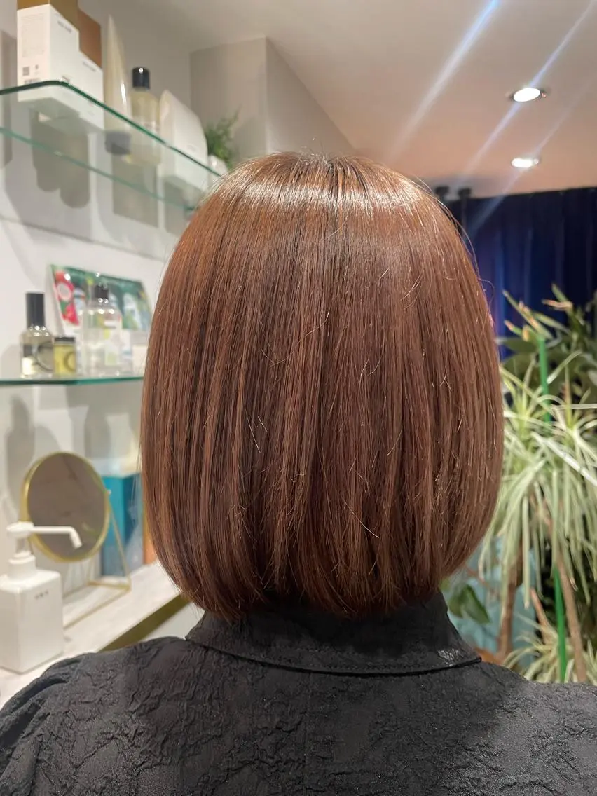 ミディアム カラー ブラウンカラー ナチュラルブラウン レイヤー♡ 石川優奈のヘアスタイル
