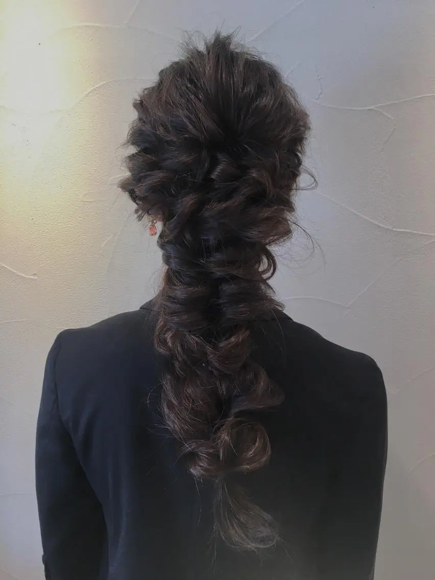 ロング ヘアアレンジ G LUX 清水のマツエク・マツパデザイン