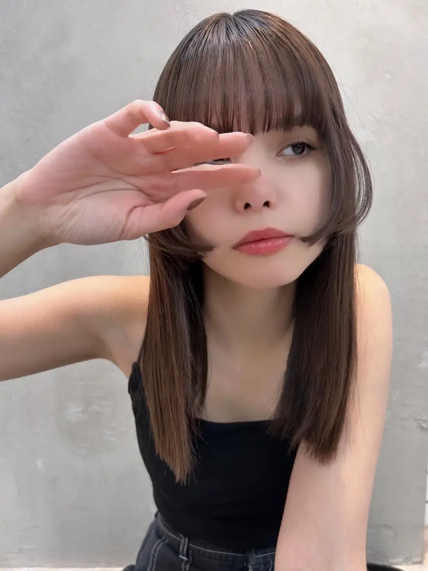 セミロング 似合わせカット カット 似合わせcut ◎ 倉橋実咲のヘアスタイル