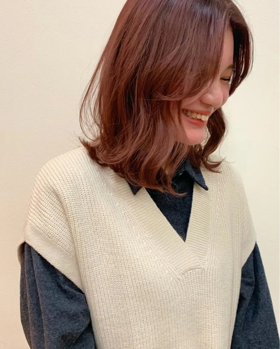 ミディアム カラー ブリーチ ハイトーン/ショート 村上淳乃🐥のヘアスタイル