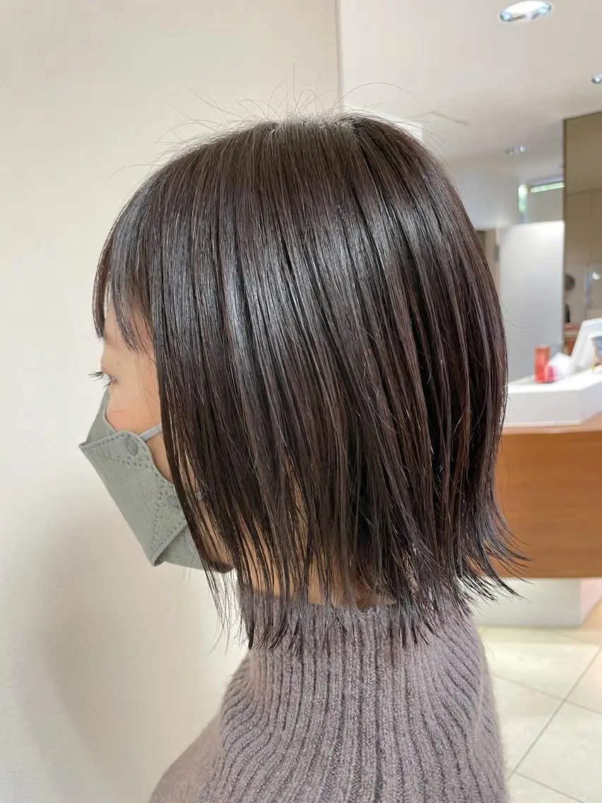 ミディアム カラー ヘアアレンジ カット ヘアカラー トリートメント 【Sweep】おじま のぞみのヘアスタイル