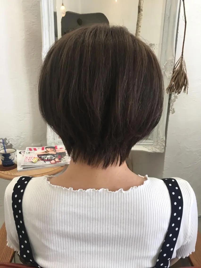 ショート カラー イルミナカラー fio マナミのヘアスタイル