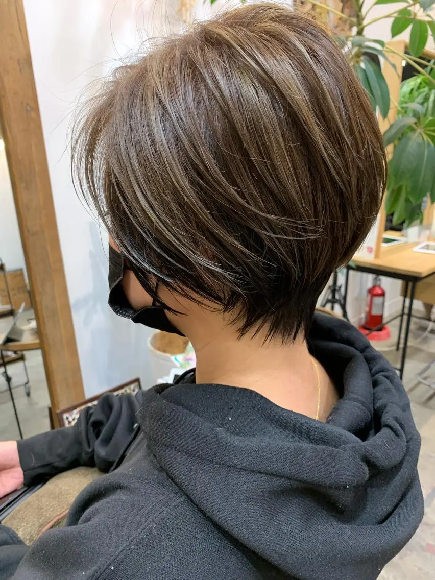ショート ヘアカラー トリートメント topstylist 満足度⭐️堀川星哉のヘアスタイル