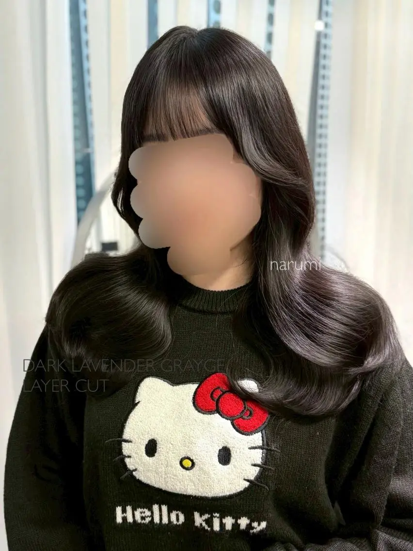 カラー セミロング カット ヘアカラー トリートメント 盛れ🎀韓国ヘア 美艶🇰🇷なるみのヘアスタイル
