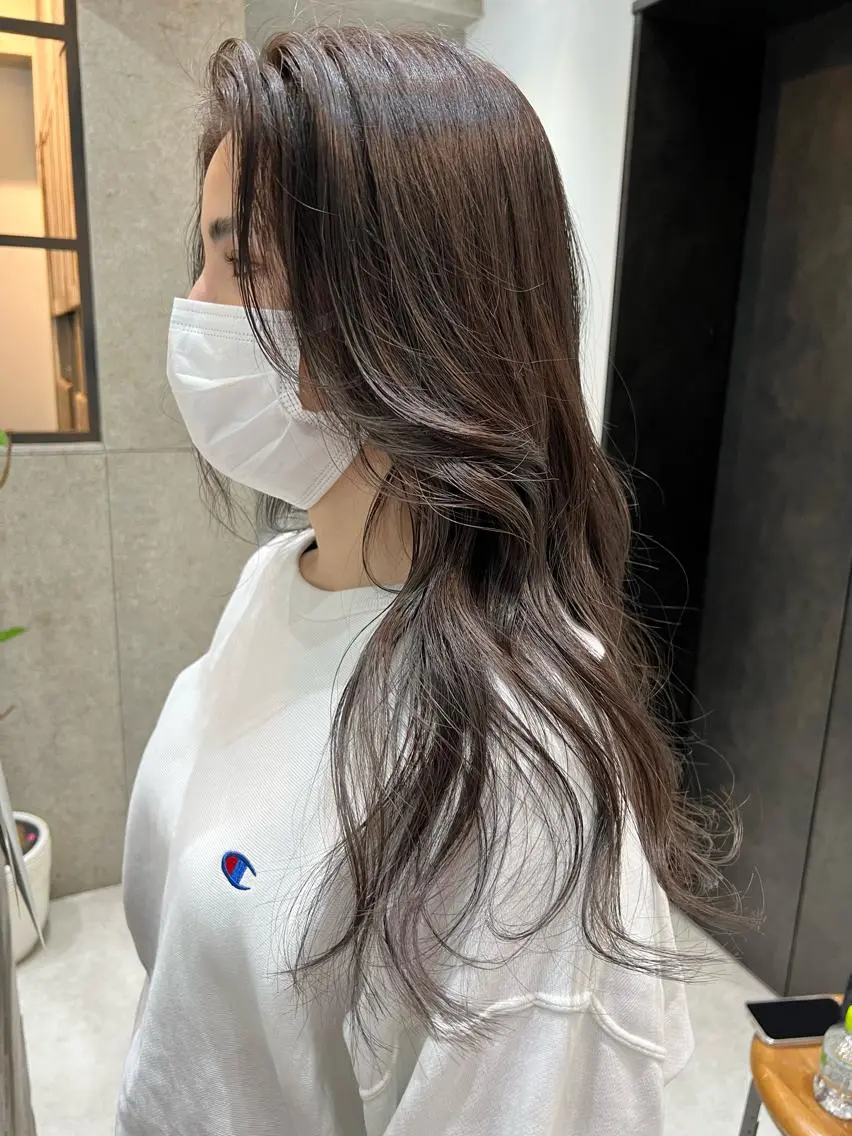 ロング カラー グレージュ カット ヘアカラー 🌿ニュアンス/髪質 改善🌿Fukudaのヘアスタイル