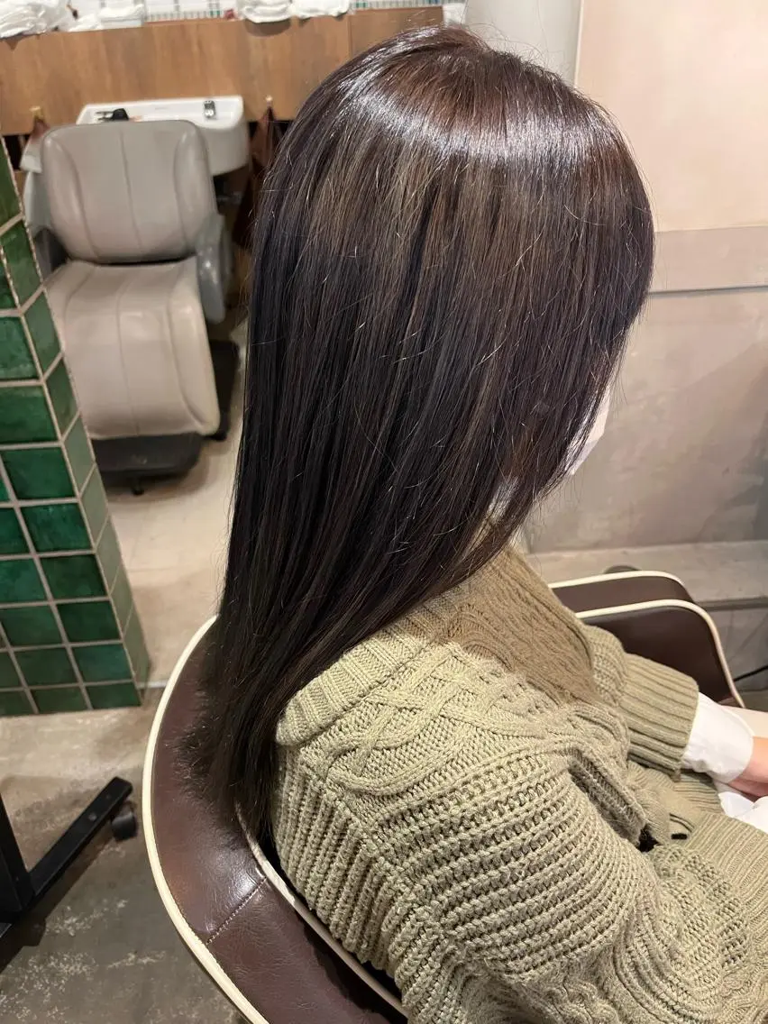 セミロング カラー アッシュ ラベンダーカラー ラベンダーアッシュ ヘアカラー 🍀カット/カラー/ パーマ🍀Earthのヘアスタイル