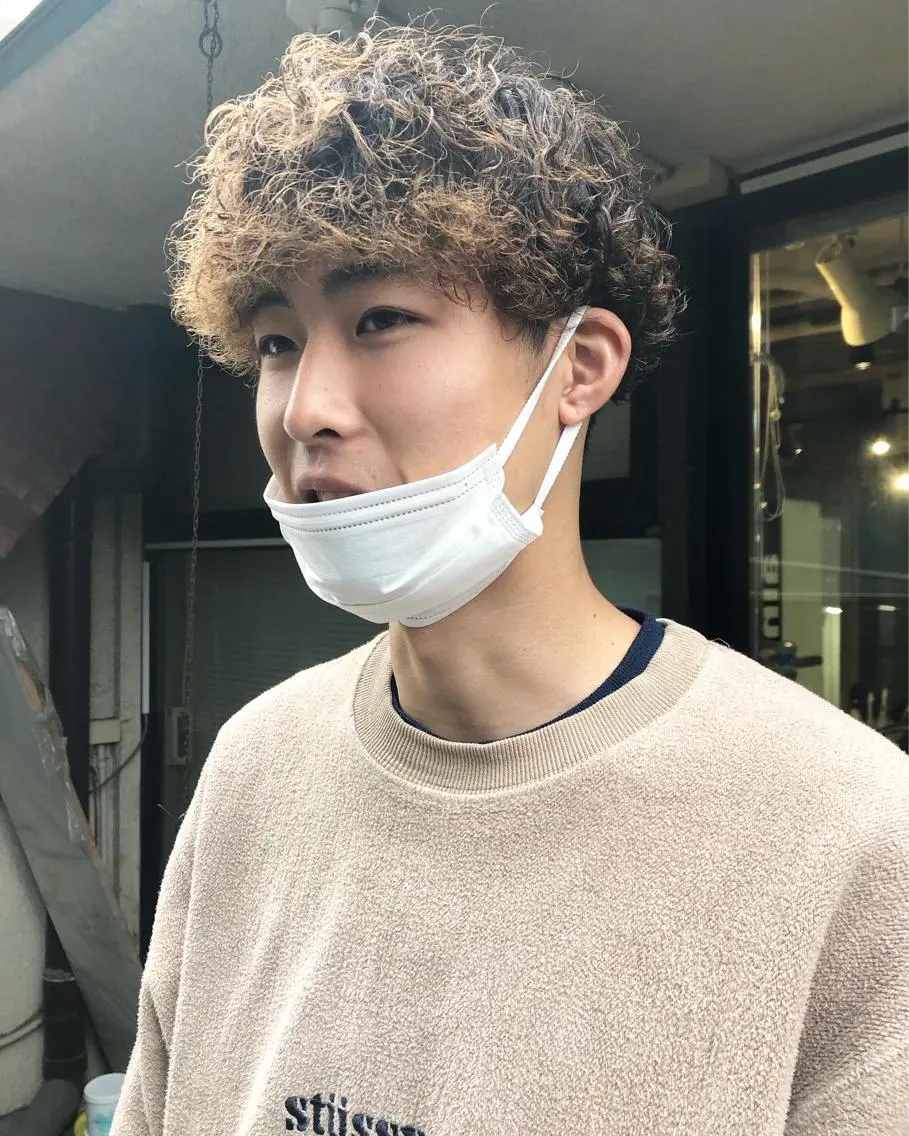 パーマ ヘアアレンジ メンズ カット パーマ トリートメント ヘアセット メンズ特化✂️栗原 侑也のヘアスタイル