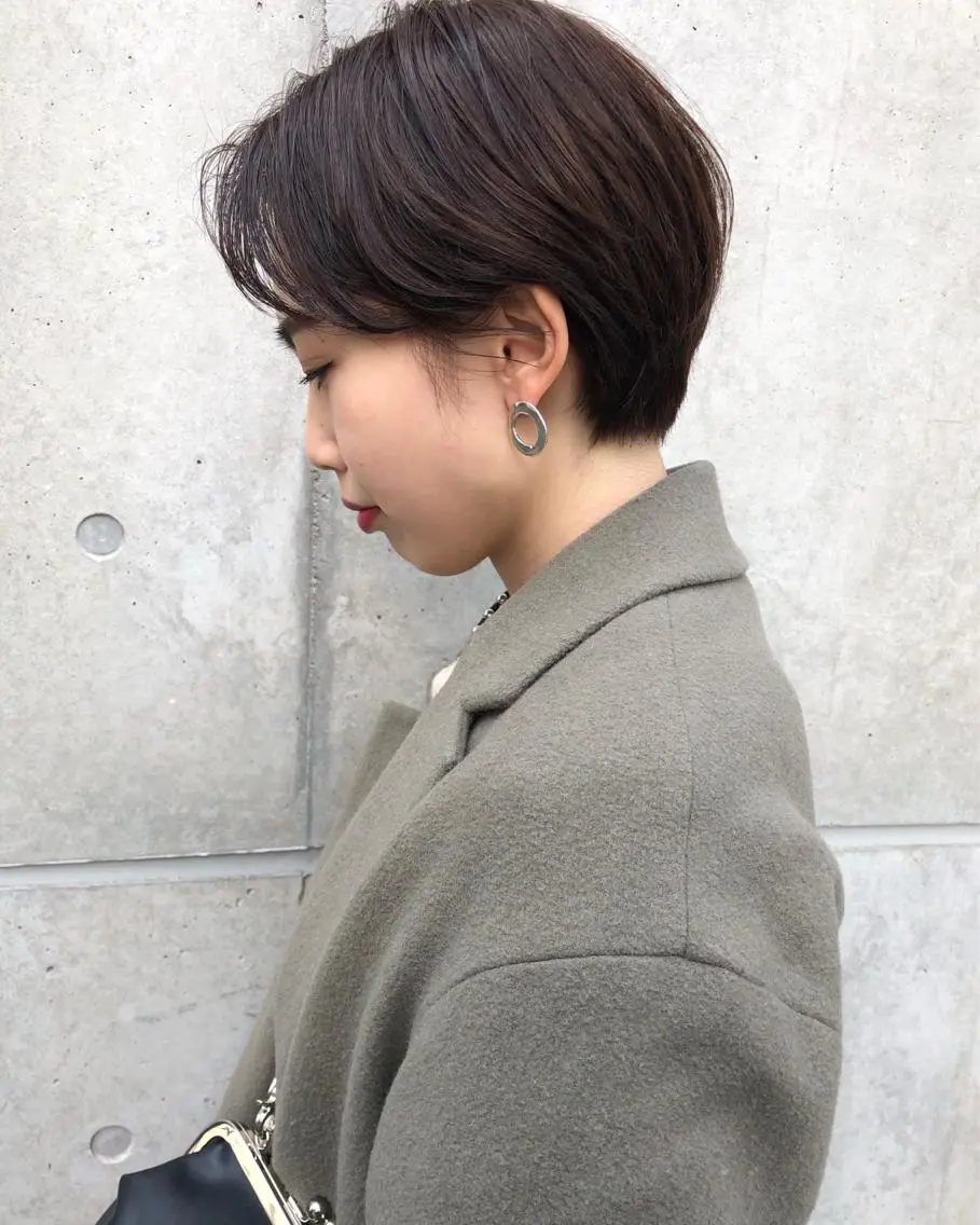 ショート 切りっぱなしボブ ボブ 外国人風カラー ハイライト レイヤーカット ショート職人 美容師【KENTA】のヘアスタイル