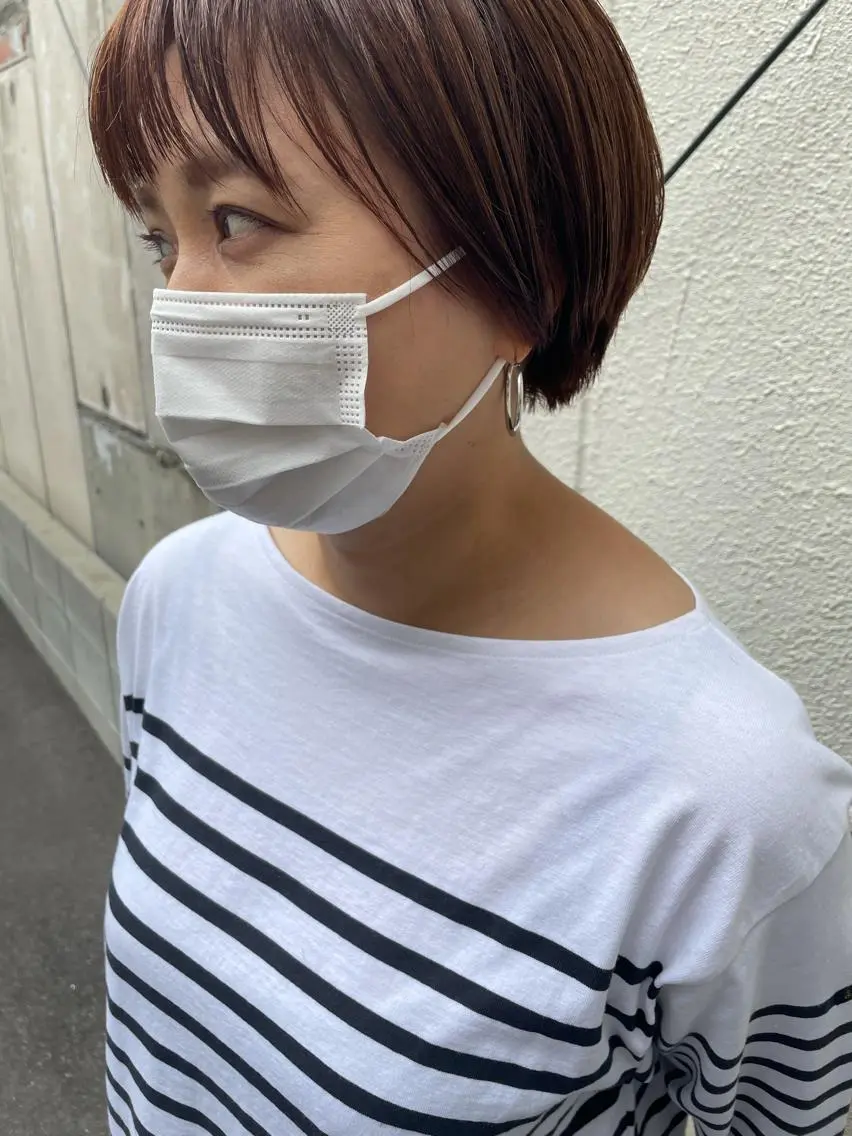 ショート カット ヘアカラー トリートメント ayane⭐️ボブ・ ショート・パーマのヘアスタイル