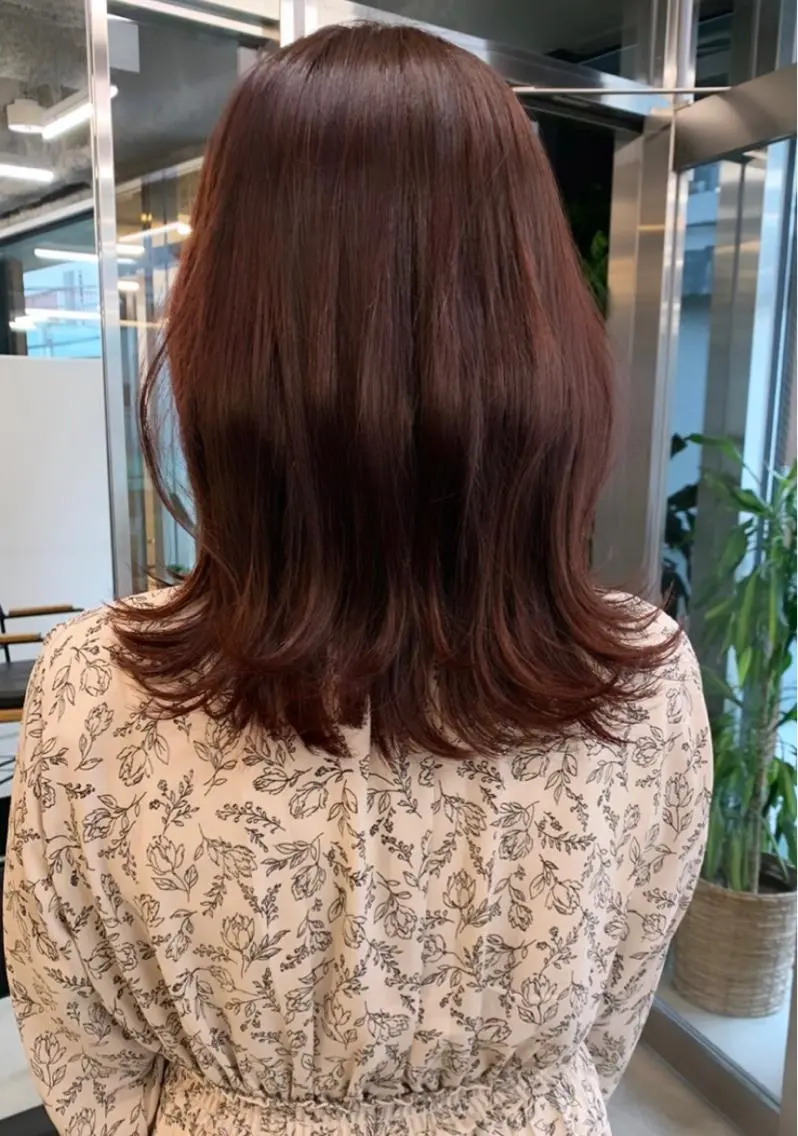 ミディアム カラー 縮毛矯正特化✂︎ YUKAのヘアスタイル