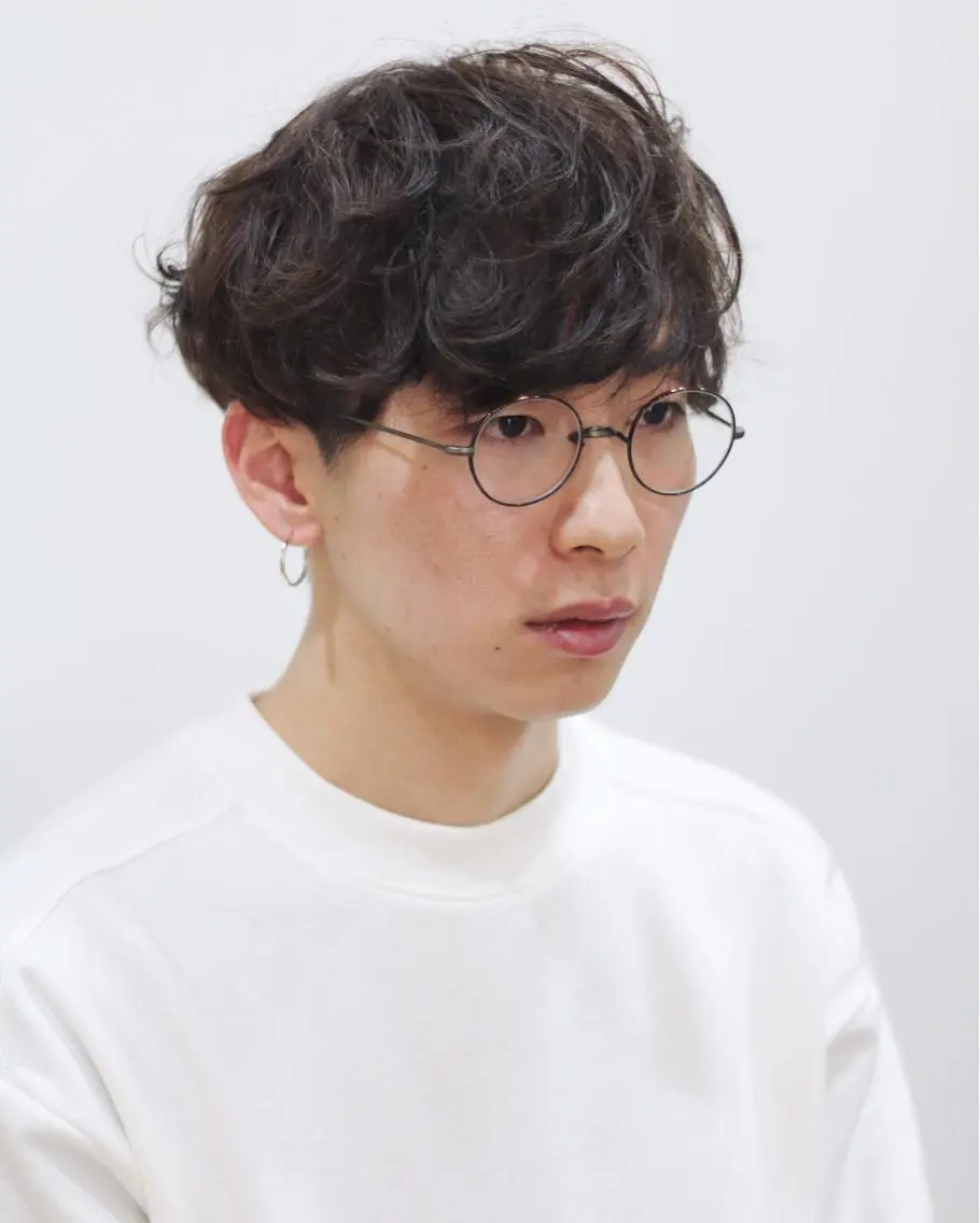 ショート カラー パーマ ヘアアレンジ メンズ メンズスタイル ly本厚木のヘアスタイル