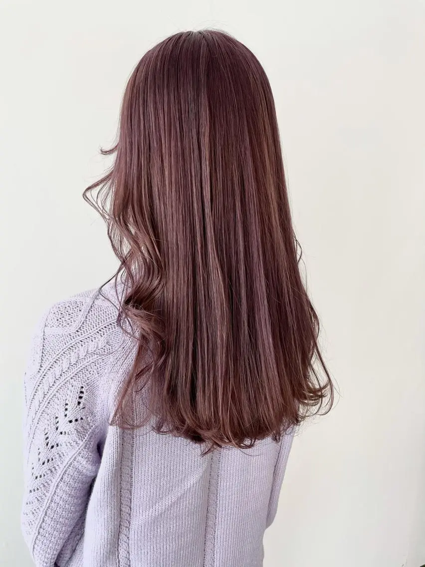 ロング カラー カット ヘアカラー トリートメント 安藤 佑衣のヘアスタイル