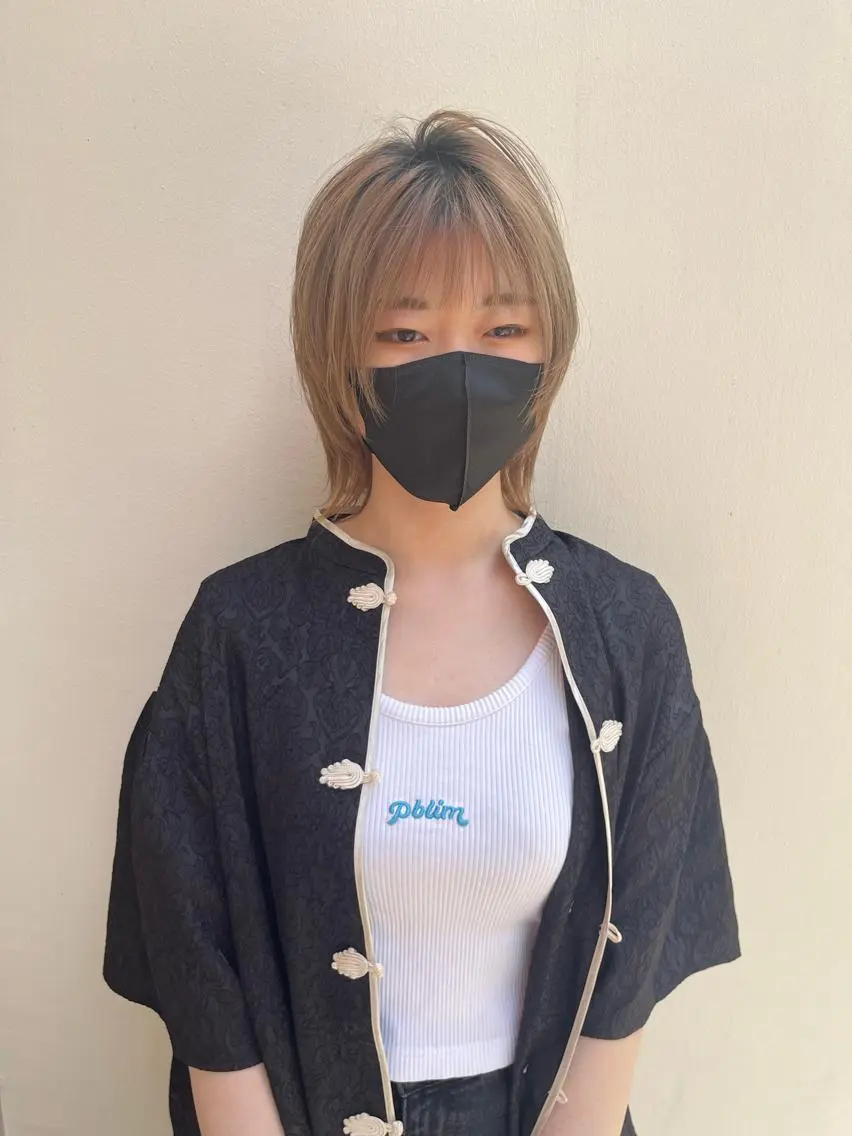 ミディアム レイヤーカット ウルフカット ウルフレイヤー カット トリートメント ✨メンズスタイル✨ Daiのヘアスタイル