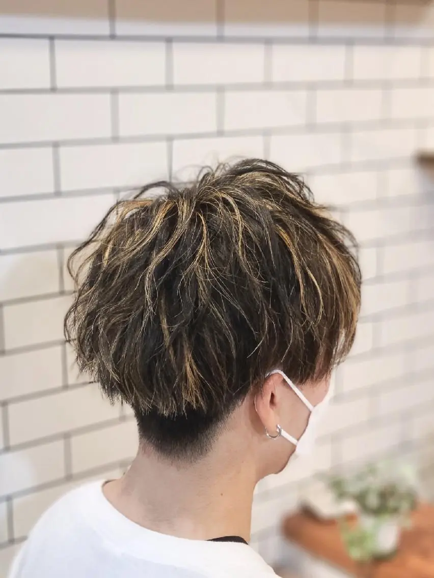 ショート メンズ カラー muk hair篠村 髪質改善/完全個室のヘアスタイル
