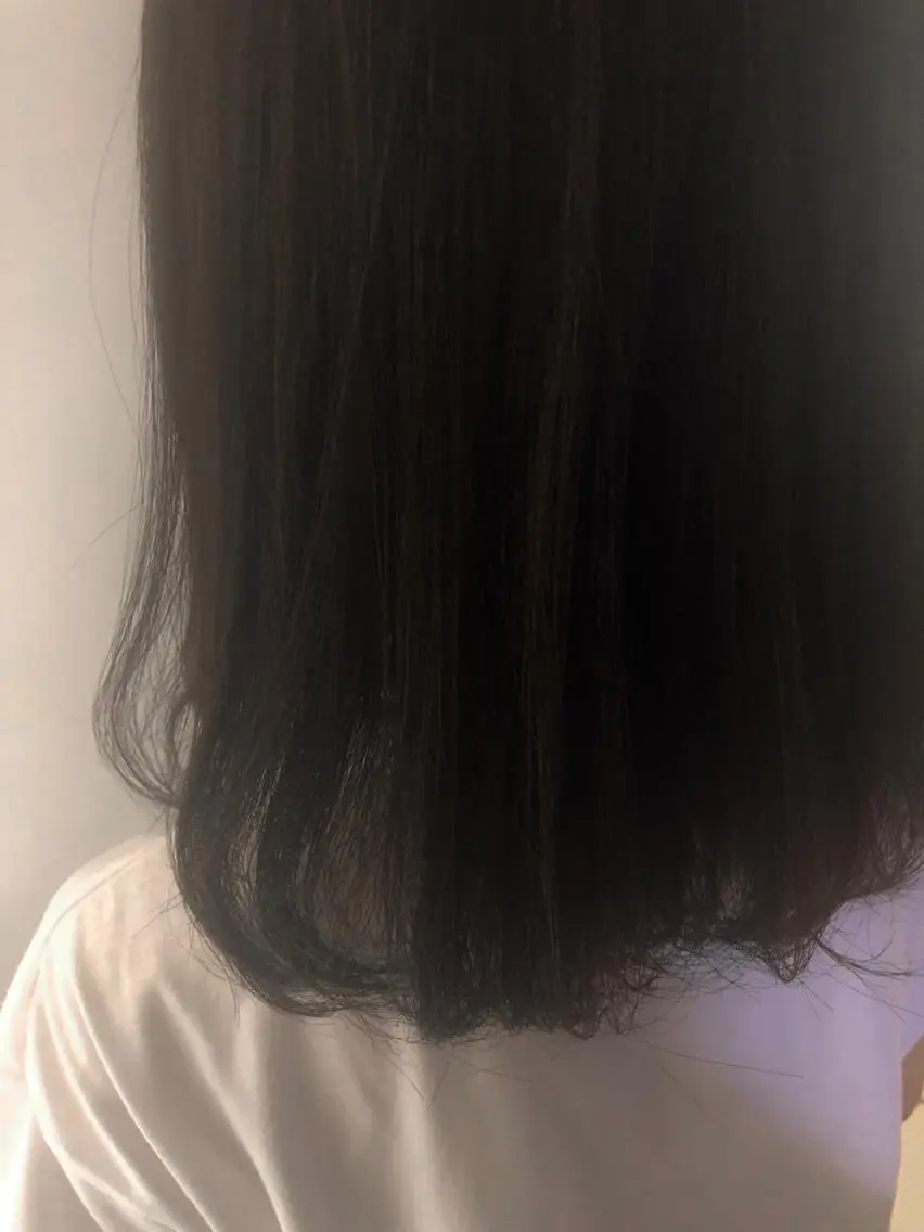 セミロング カラー グレージュ カット ヘアカラー トリートメント 韓国hair ·͜· watanabeのヘアスタイル