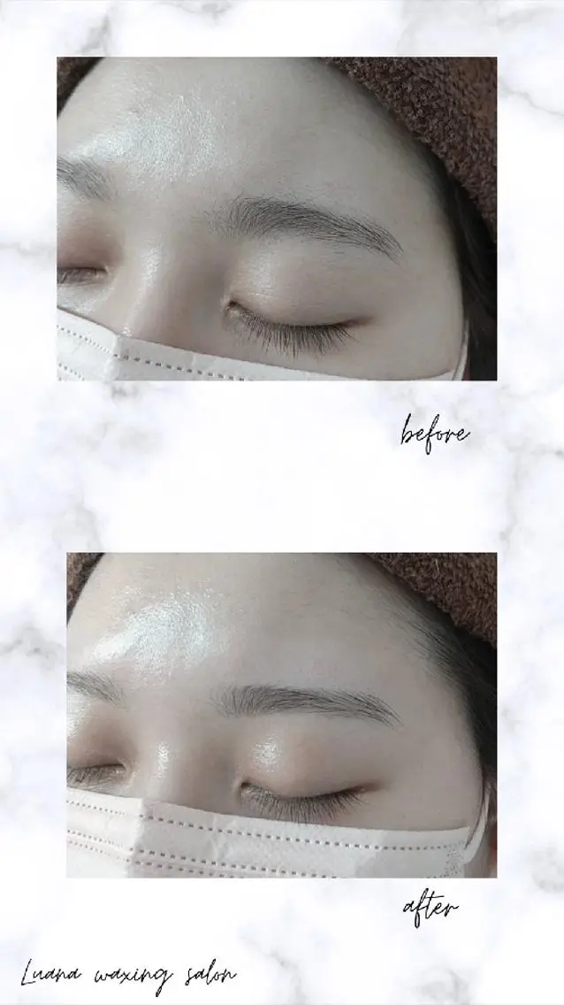 アイブロウ 眉毛ワックス脱毛 Luana wax 🐚根本のエステ・リラクイメージ