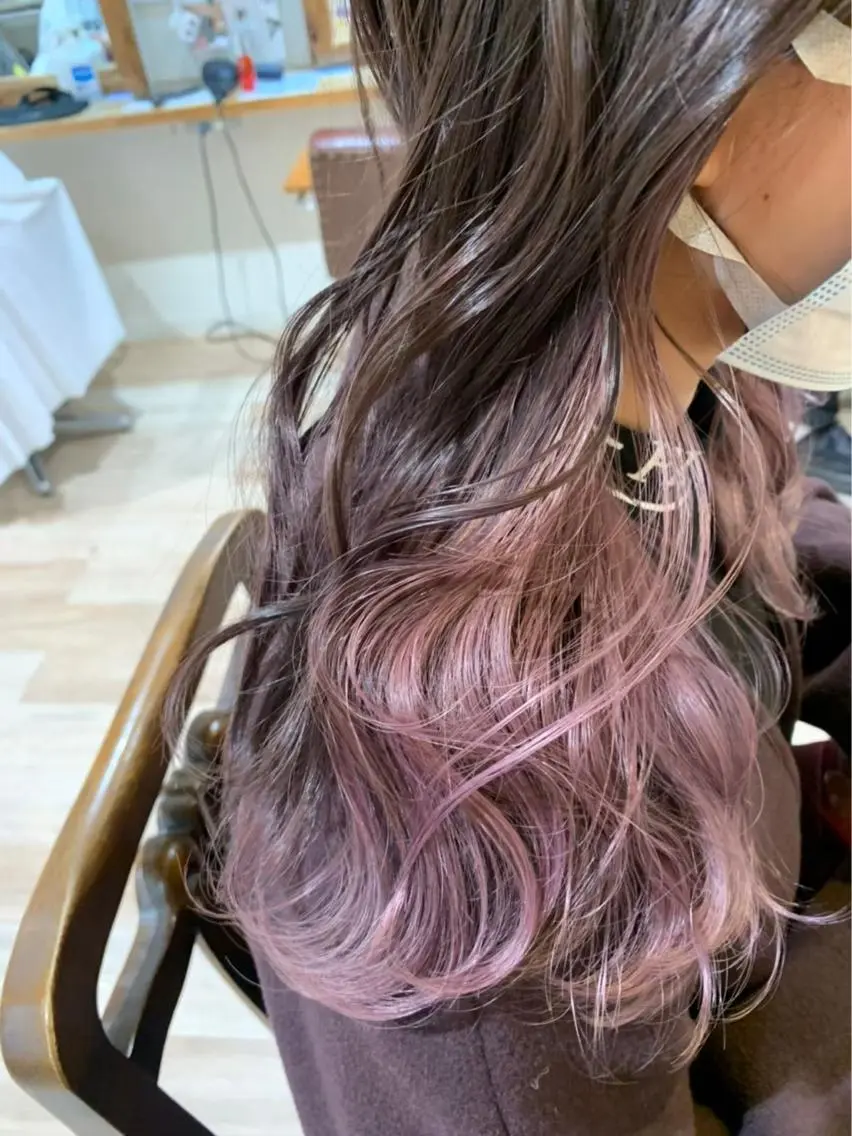 ロング コトミ【メンズ】 【曲がる縮毛矯正】のヘアスタイル