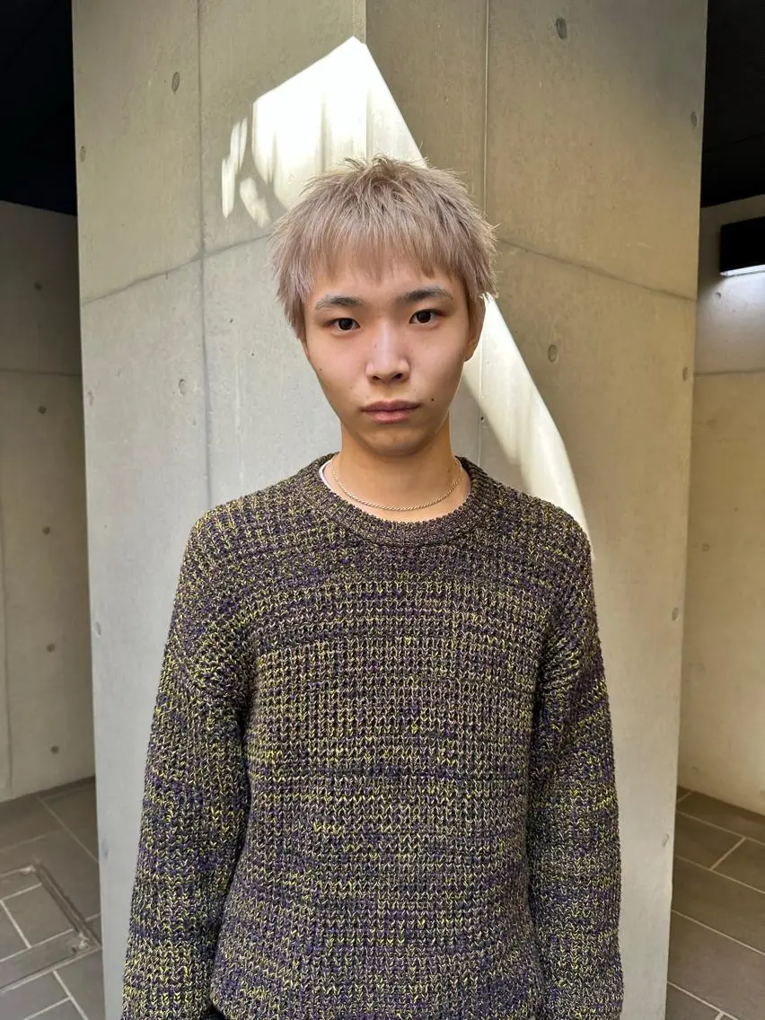 ショート カラー メンズ カット ヘアカラー 似合わせウルフ/ レイヤー/山本祐輔のヘアスタイル