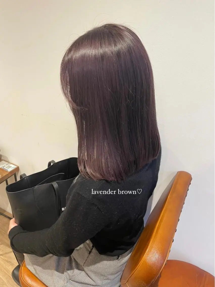 セミロング カラー パーマ ヘアアレンジ キッズ ネイル マツエク・マツパ アイブロウ ブラウン ヘアカラー トリートメント Himawari♡ 柔らかいカラーのヘアスタイル