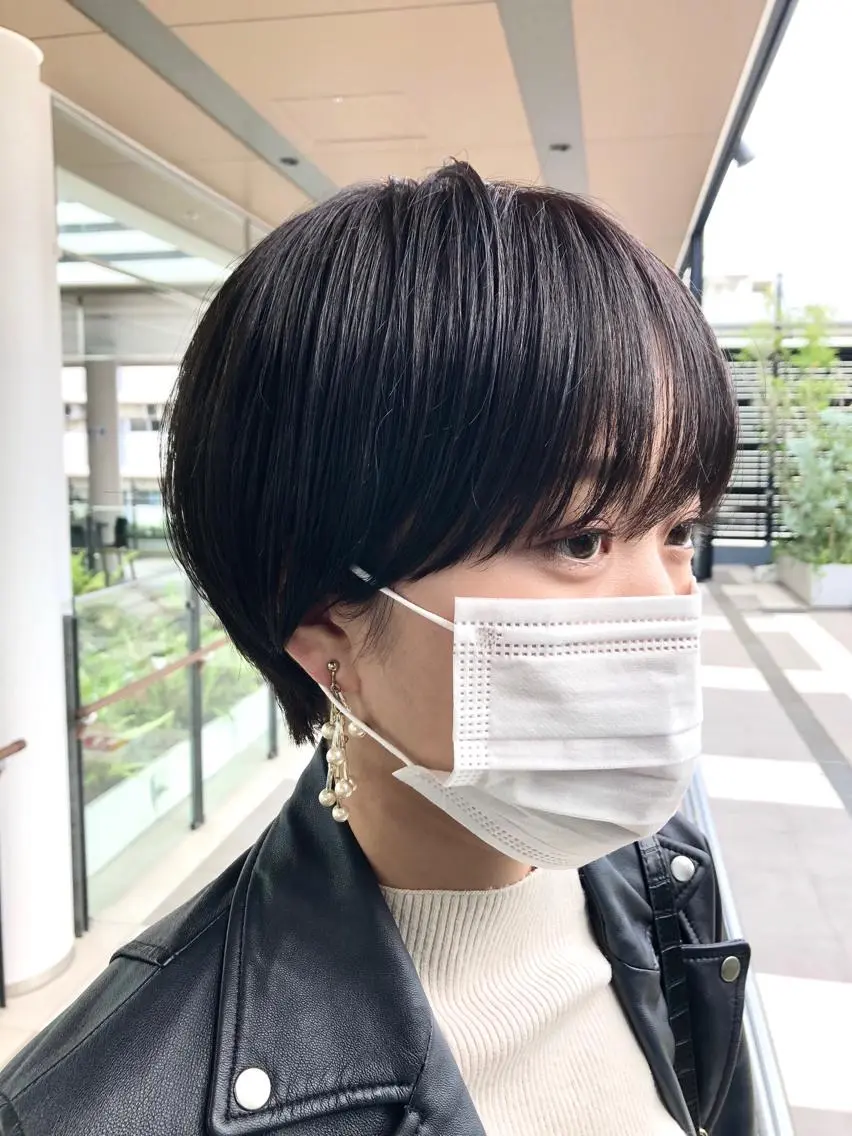 ショート カラー ヘアアレンジ ベリーショート 伸ばしかけ ショートヘア クドウレイ fifth神南のヘアスタイル