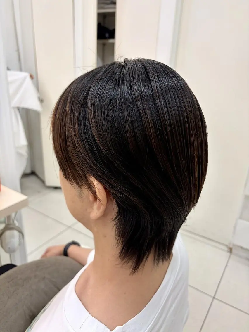 メンズ カット 縮毛矯正 ✨圧倒的ツヤ髪✨ 縮毛矯正👑間宮👑のヘアスタイル