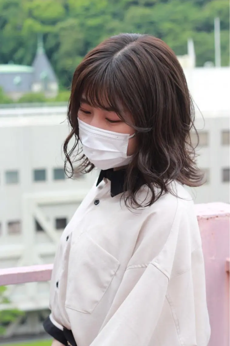 ミディアム カラー ベージュカラー ブルーカラー カット ヘアカラー Viage （ビアージュ）のヘアスタイル