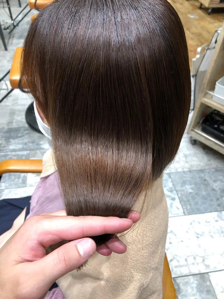 ミディアム カラー パーマ バレイヤージュ ブリーチ ケアブリーチ ダブルカラー ハイライトカラー カット ヘアカラー 縮毛矯正 トリートメント 銀座✨ショートボブ ショート/坂本亜裟海のヘアスタイル