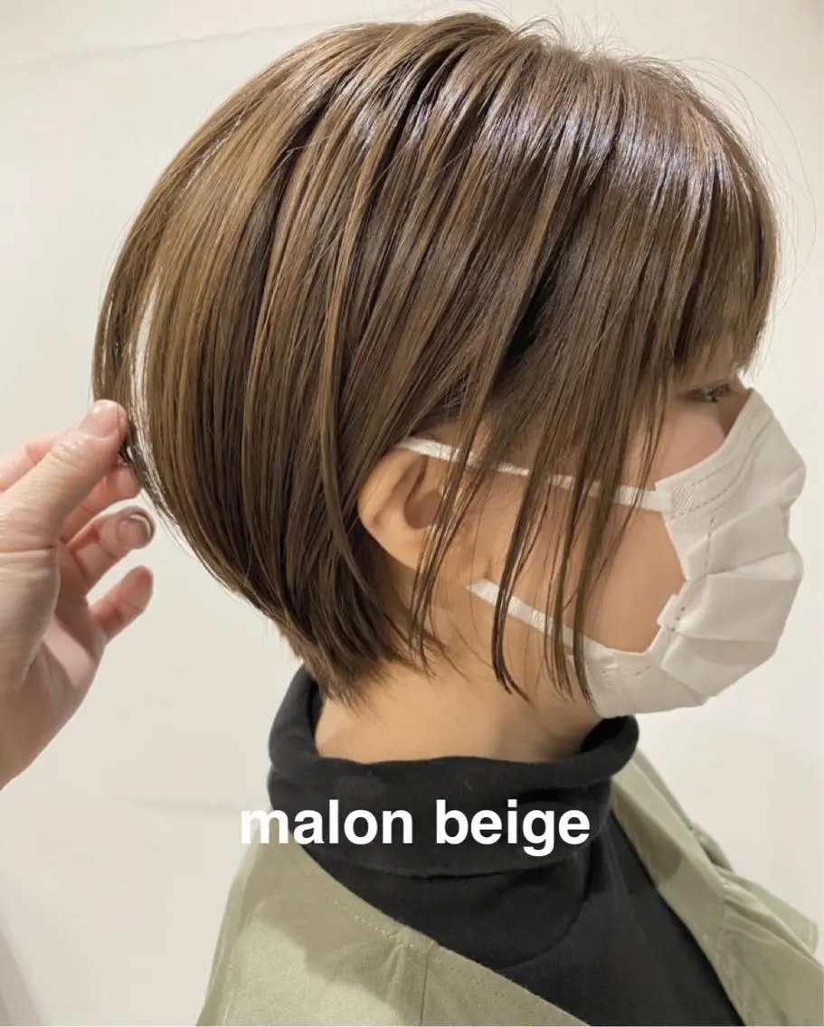 ショート カラー ショートボブ ベージュカラー ボブ ショートヘア kitagawa mayuのヘアスタイル