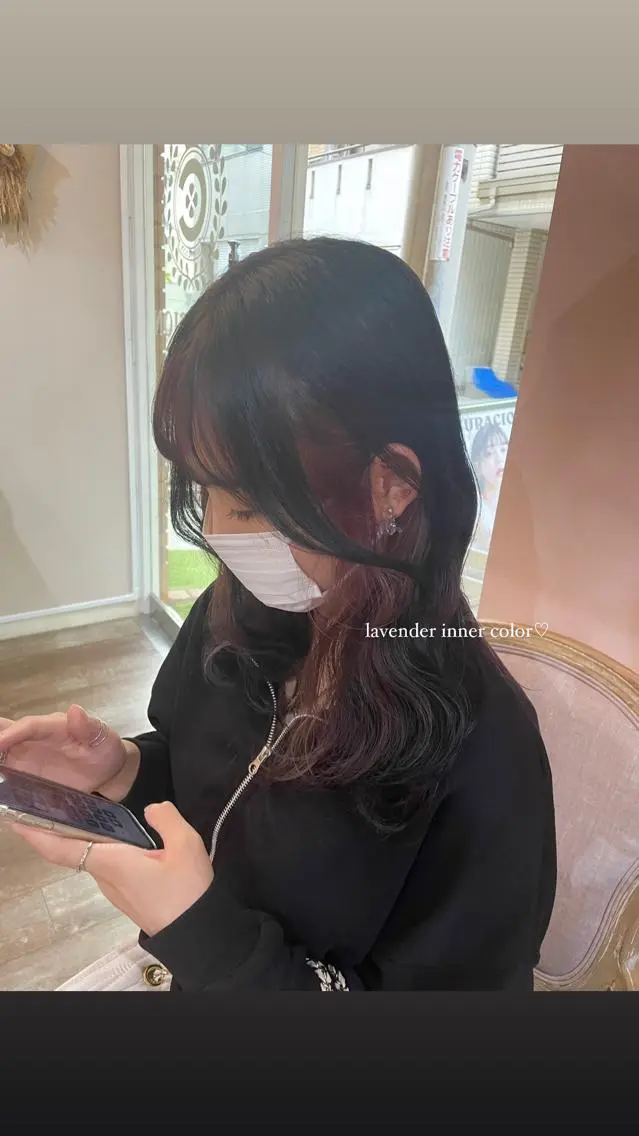 セミロング ヘアカラー トリートメント Himawari♡ 柔らかいカラーのヘアスタイル