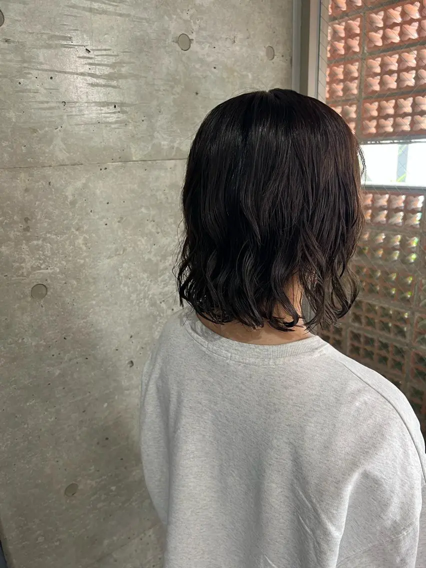パーマ ボブパーマコテ巻き風 パーマNo1深江秀平のヘアスタイル