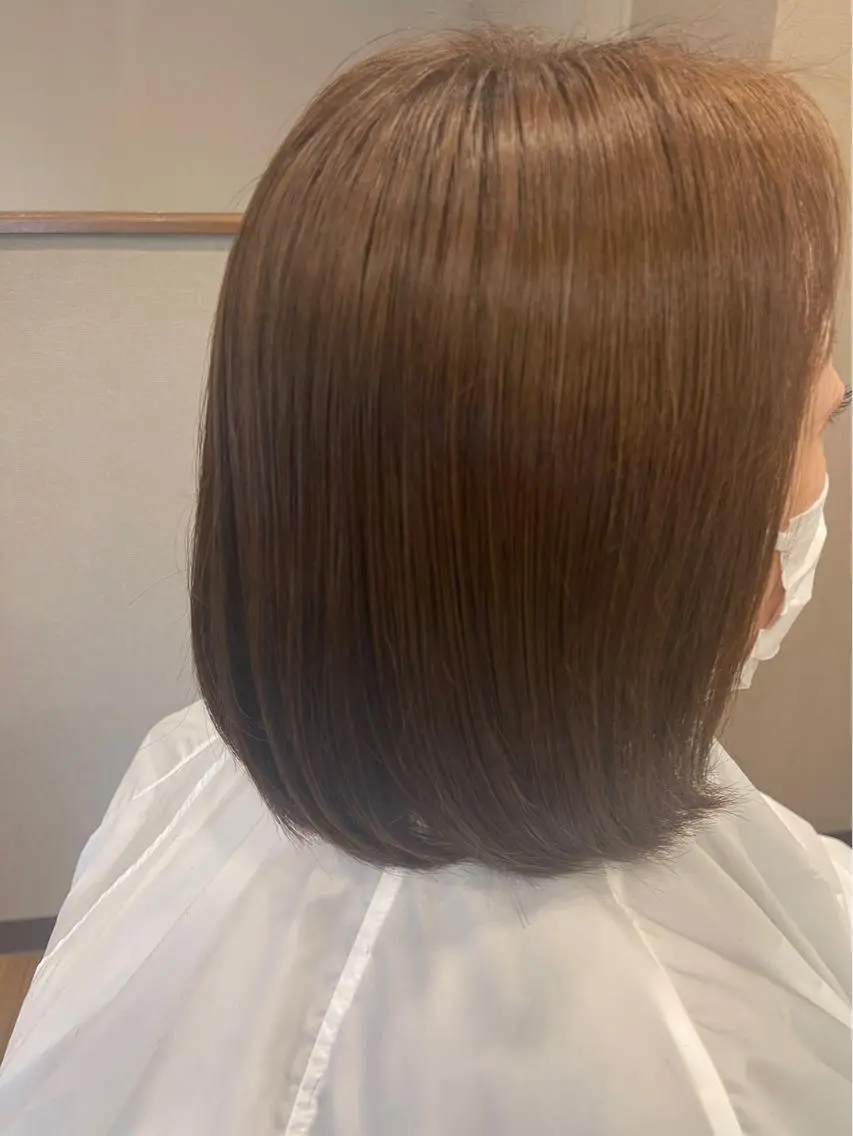 ミディアム カラー カット ヘアカラー トリートメント 髪質改善/カラー 🖤🤍川島のヘアスタイル