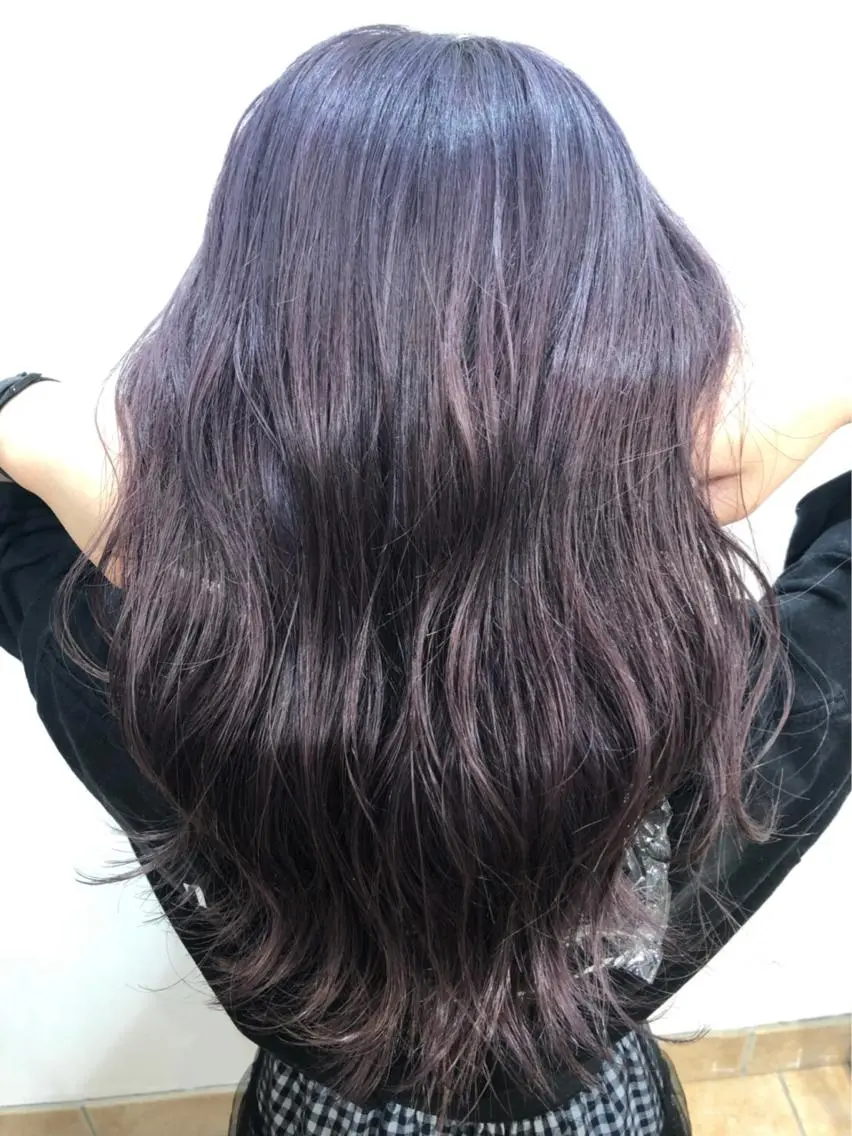 ロング カラー 松田 真央のヘアスタイル