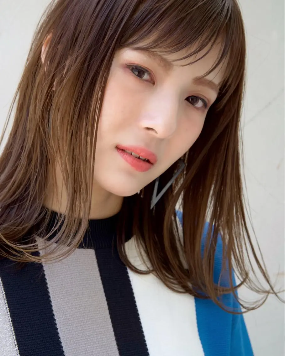 ミディアム カラー パーマ 当日予約🆗✂︎ ウエモト タクのヘアスタイル