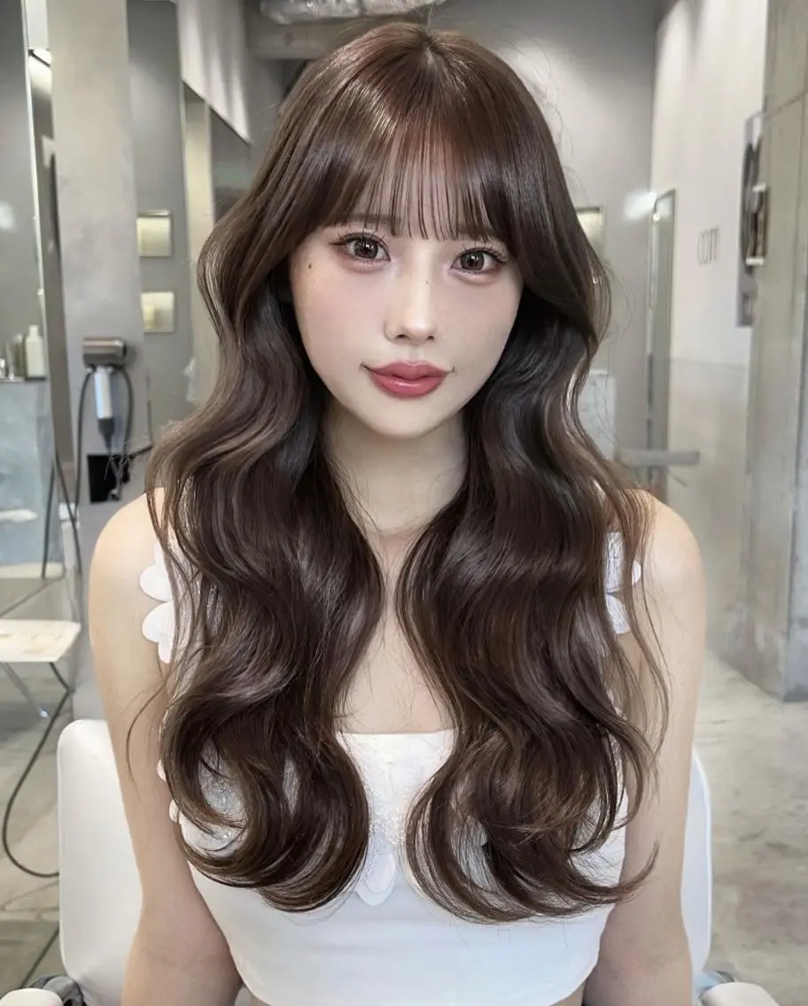 カラー 🫧 🤎トレンド 可愛い透明感🤎🫧のヘアスタイル