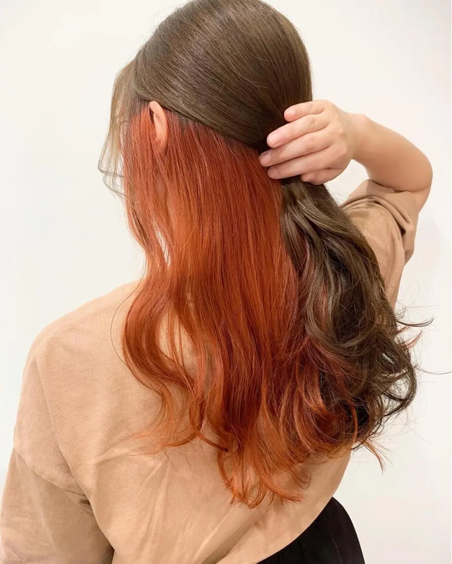 ロング カラー 薄田 珠美のヘアスタイル