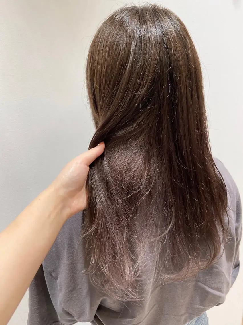 セミロング カラー ヘアカラー 🐺ウルフ/レイヤー 似合わせ‎🤍沙羅のヘアスタイル