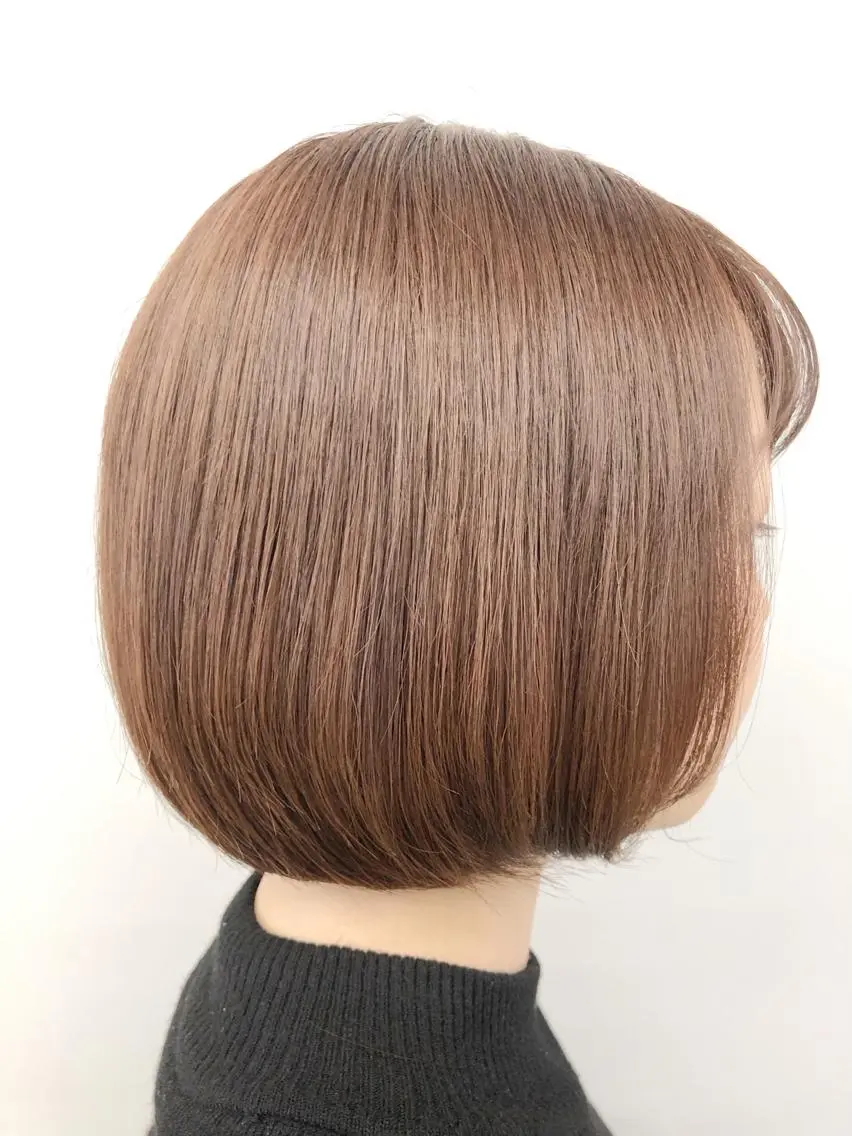 ショート カラー ベージュカラー ピンクカラー ピンクベージュ ボブ 代表 YUKI ☆のヘアスタイル