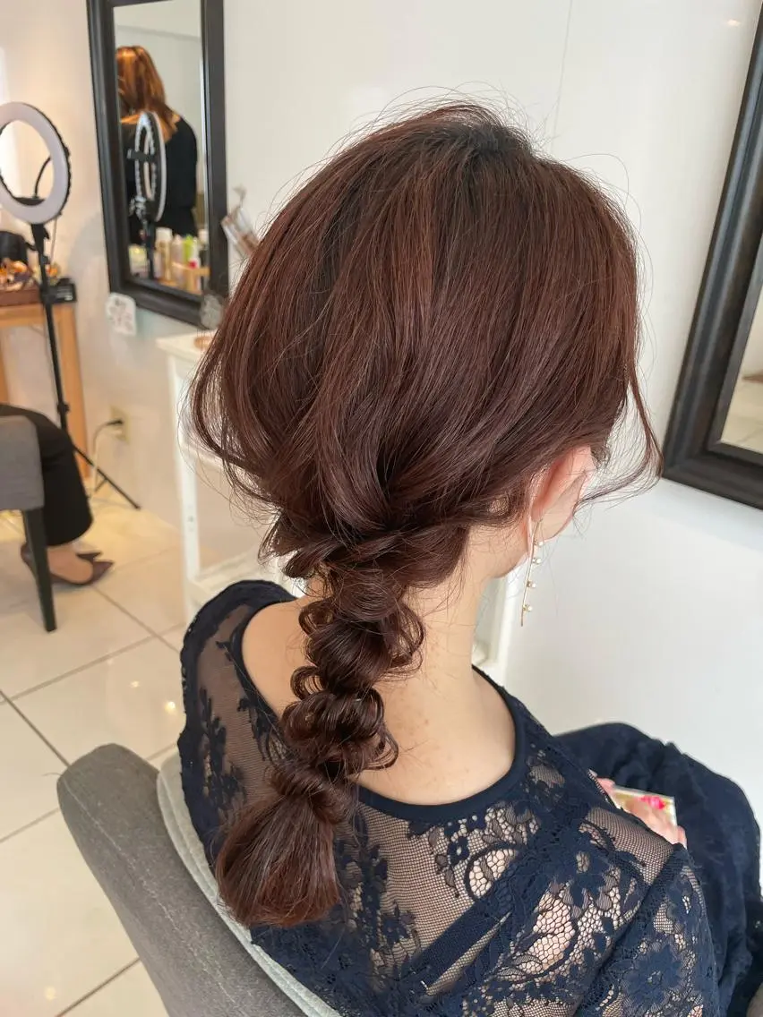 ヘアアレンジ デート 浴衣 ヘアセット 参列・イベントヘア♡ ゆいなのヘアスタイル