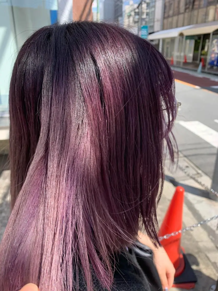 ミディアム 岡田 陸のヘアスタイル